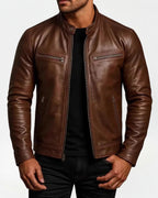 Obsidian Leather Motorcycle Jacket | ITALIVIO