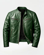 Obsidian Leather Motorcycle Jacket | ITALIVIO