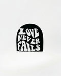 Beanie with “Love Never Fails” embroidery | ITALIVIO