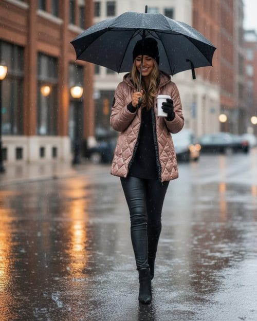 Ember Short Quilted Hooded Jacket | ITALIVIO