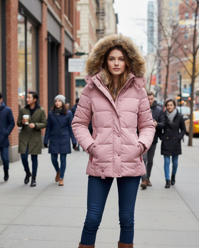 SELENE - Faux Fur Waterproof Winter Coat