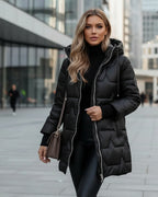 Sienna Quilted Hooded Coat 750g | ITALIVIO