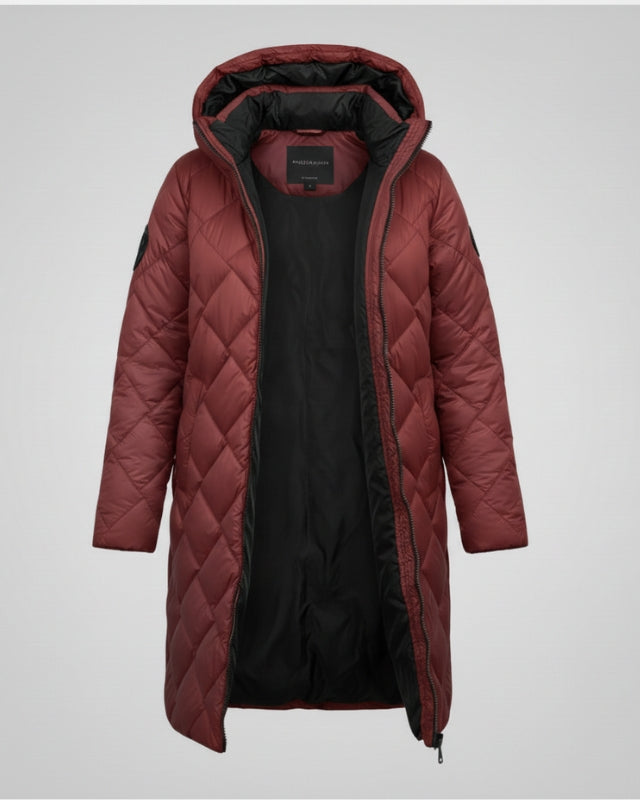 Ember Long Lightweight Warm Hooded Jacket | ITALIVIO