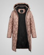 Ember Long Lightweight Warm Hooded Jacket | ITALIVIO